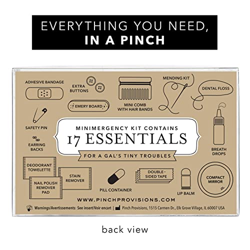 Pinch Provisions Vegan Blush Minimergency Kit, includes 17 Travel-Sized Cosmetic Essentials, Convenient for Purses, Emergency Beauty Accessories, Gifts for Holiday’s & Birthday’s