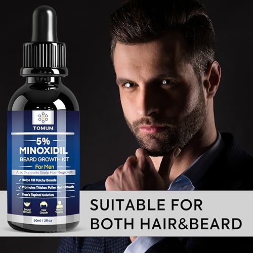 TOMUM 5% Minoxidil Beard Growth Serum for Men