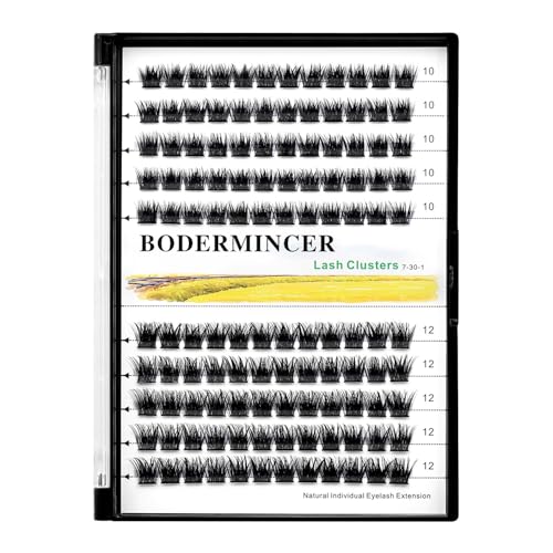 Bodermincer 120 Cluster Lashes 10-12mm Mixed D Curl Extensions