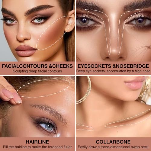 Neutral Brown Cream Contour Palette – Matte, Blendable, All Skin Tones