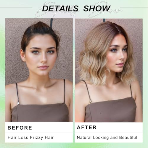 NOSTALGIA 14" Blonde Ombre Wavy Bob Wig | Shoulder Length