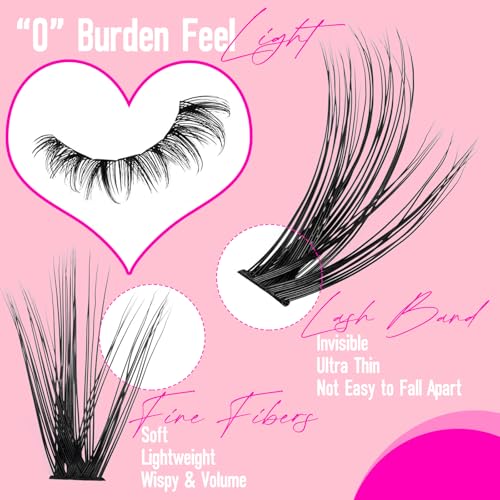 280pc Lash Clusters Kit 9-16mm DIY Eyelash Extensions