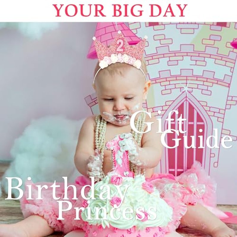 2nd Birthday Crown for Girls - Flower Tiara Headband