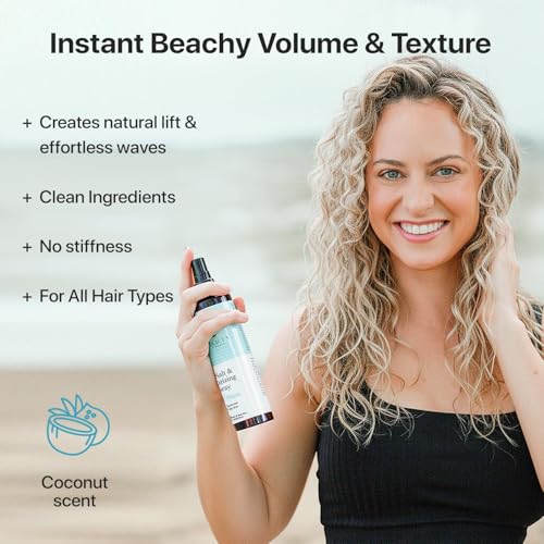 Sea Salt Spray for Waves & Volume - Aloe-Enhanced, 6oz