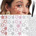 Self Adhesive Star Face Gems Stickers – 5 Sheets Y2K Rhinestone Jewels