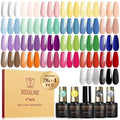 ROSALIND 30pc Pastel Gel Nail Polish Set with Top & Base Coats