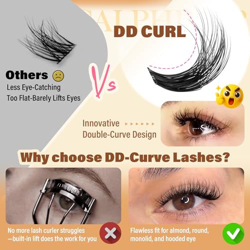 DD Curl Spider Lash Clusters 10-16MM Wispy Eyelash Extensions