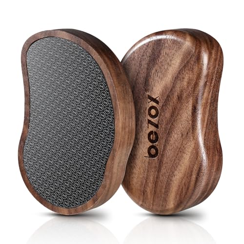 BEZOX Nano Glass Foot File Callus Remover with Walnut Wood Handle
