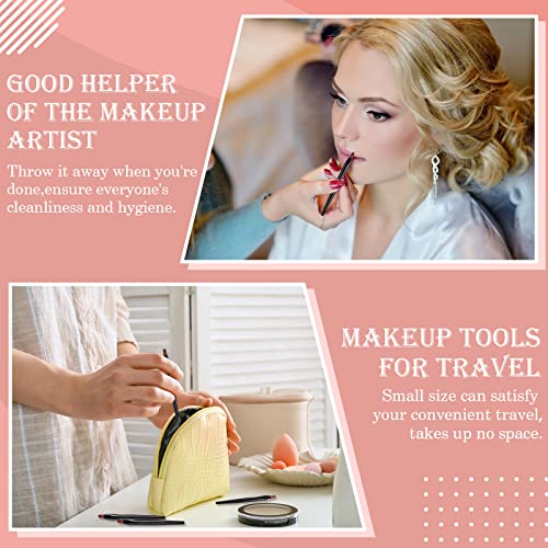 Yaomiao 120 Pcs Disposable Lip Brushes Bulk Makeup Applicators