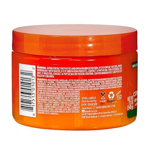 Cantu Shea Butter for Natural Hair Leave in Conditioning Cream, 12 Ounce
