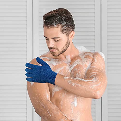 Exfoliating Bath Gloves for Shower & Spa – 2 Pairs