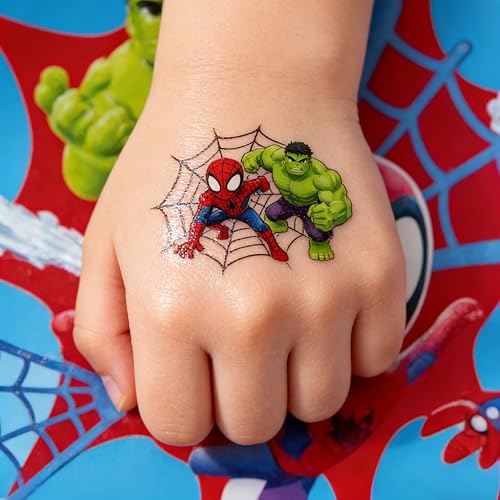 60 Piece Superhero Temporary Tattoos for Kids Party Favors