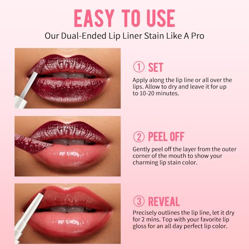 iMethod Dual-Ended Lip Liner Stain Peel Off Nude Pink