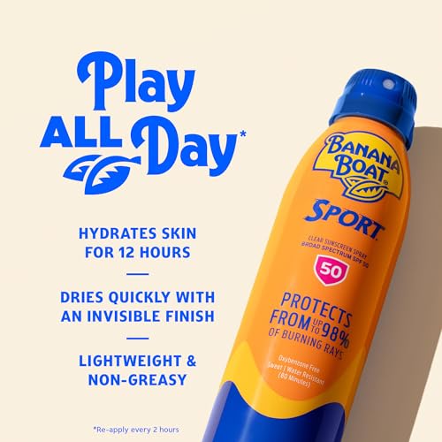 Banana Boat Sport Ultra SPF 50 Sunscreen Spray Twin Pack 6oz
