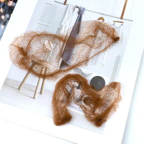 Quacc Brown 20 Pack Stretchy Elastic Mesh Hair Nets for Women