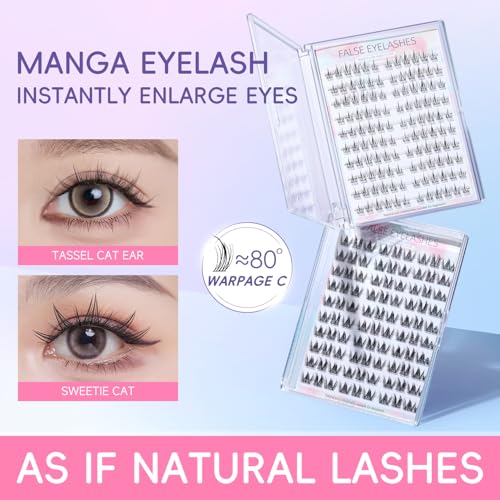 Lash Clusters 10-12MM C Curl Wispy Eyelash Extensions 90pcs