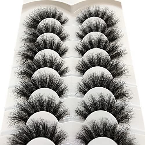 Cat-Eye 8D Faux Mink Lashes 18MM - 7 Pairs Pack