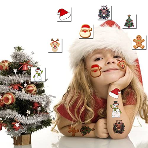 148 Christmas Temporary Tattoos for Kids - Individually Wrapped