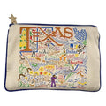 Catstudio Natural Texas Zipper Pouch Purse | Holds Your Phone, Coins, Makeup, Dog Treats, & Tech Tools
