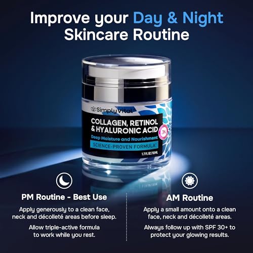 Retinol Face Moisturizer with Collagen & Hyaluronic Acid