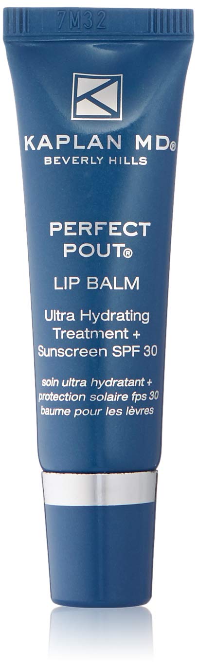 KAPLAN MD Perfect Pout Lip Balm, Ultra Hydrating Treatment + SPF 30 Sunscreen, 0.35 oz