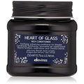 Davines Heart of Glass Rich Conditioner, Fortifying Treatment for Blonde & Silver Hair - Biacidic Bond Complex Repairs, Brightens & Nourishes with Jagua Blue Extract - Weightless Finish