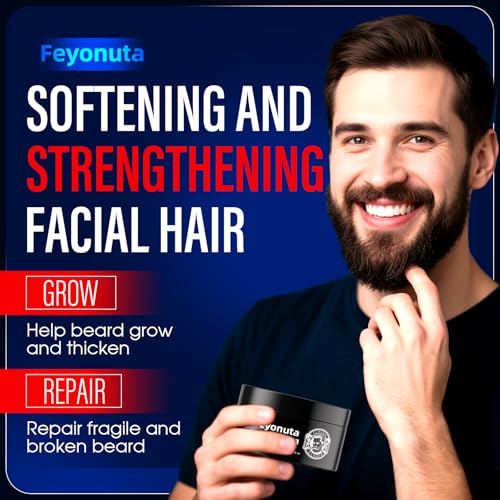 Estimulante De Barba - Cosmetics Para Barba - B?Lsamo Para Crecimiento De Barba Ultra Potente, Beard Growth Balm Moisturizes & Non-Sticky, 100ml/3.5oz (1Bottle)