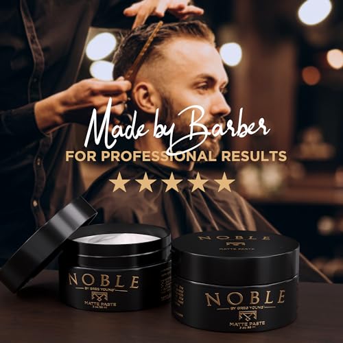 Matte Hair Paste - Strong Hold, Natural Dry Finish, 3 oz