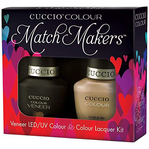 Cuccio COLOUR - LED/UV Gel and Nail Lacquer DUO pack .5oz/15ml (6117 - JAVA VA VOOM!)