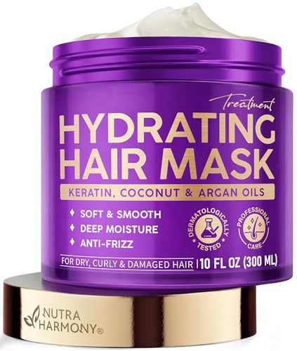 Hydrating Hair Mask with Keratin & Argan Oil, 10oz