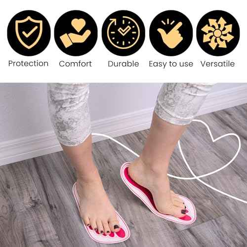 25Pairs(50Feets) Disposable Stick Spray Tanning Feet Pads Perfect for preventing spray tan solution,Deluxe & Hygienic Spray Tan Feet Pads-Ideal for Salons and Spas or Home,Easy to Apply