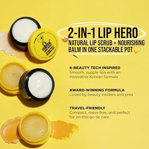 Dr. PAWPAW Lip Scrub & Balm Duo - Vegan Exfoliator Set