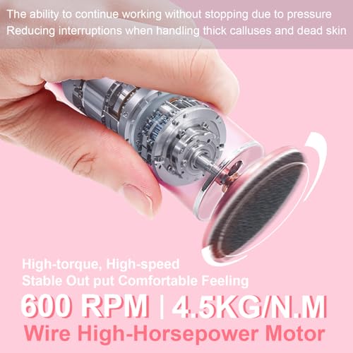 Electric Foot Callus Remover - Professional Pedicure File with 60 Discs