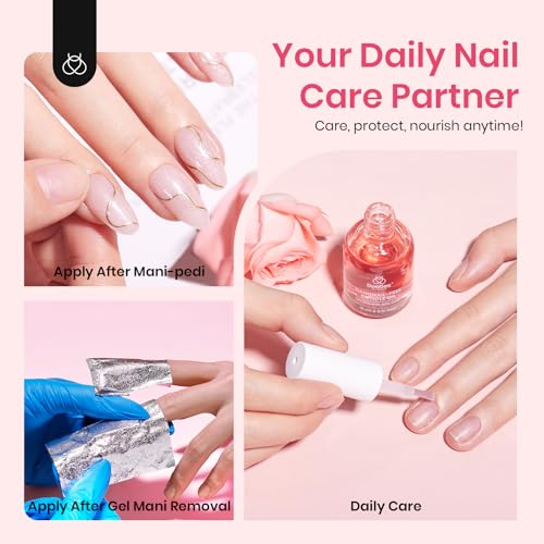 Beetles Natural Rose Cuticle Oil 15ml - Nourishing Nail & Cuticle Care