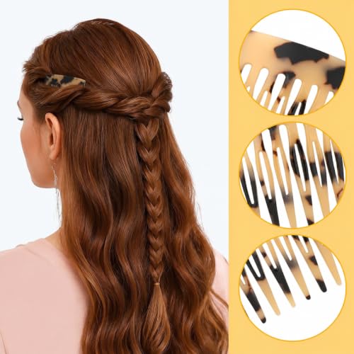French Hair Side Combs 4 Pack - 2 Inch Twist Clips