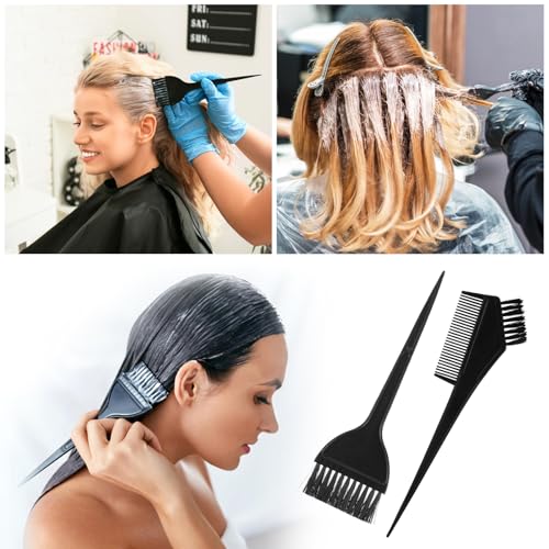 6PCS Hair Highlighting Kit with Caps, Brushes & Hooks
