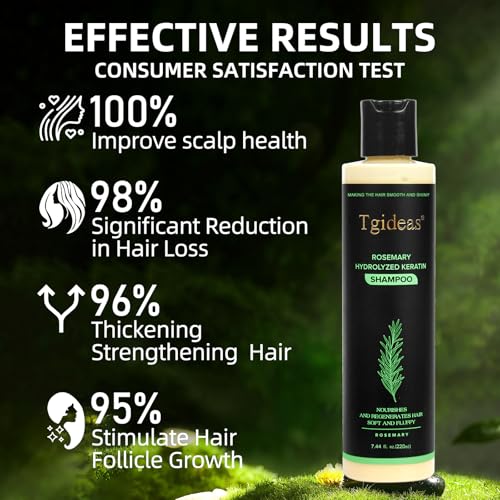 Tgideas Rosemary Biotin Shampoo for Thinning Hair, 7.4 Fl Oz