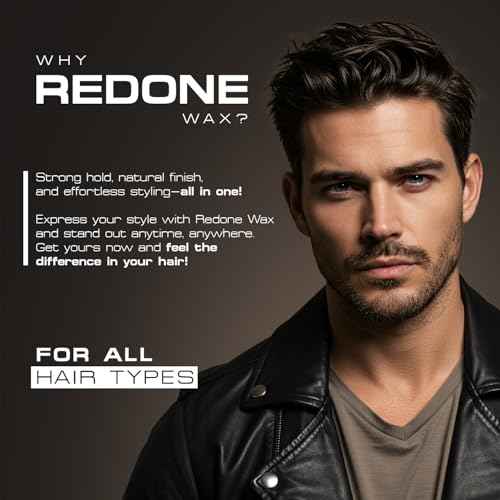 Redone Hair Styling Wax Black 150ml | Extra Hold & Shiny Finish | Gel Wax for Men & Women | Lime Scent | Non-Sticky Long Lasting Styling Wax | Maximum Control | Professional Barber Formula