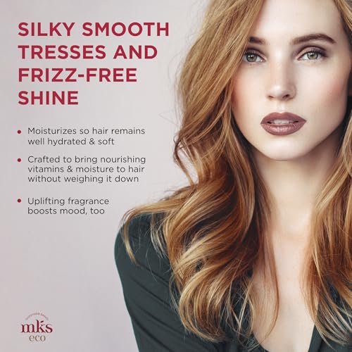 MKS eco Nourish Shampoo for Fine Hair, Light Breeze (10 fl oz) + MKS eco Hydrate Conditioner for Fine Hair, Light Breeze (10 fl oz) - Moroccan Argan Oil, Hemp Seed Oil - Vegan, Cruelty Free