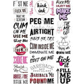 30 Sexy Naughty Temporary Tattoo Kinky Adult Fake Sticker