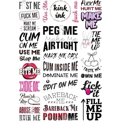 30 Sexy Naughty Temporary Tattoo Kinky Adult Fake Sticker