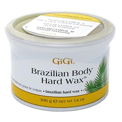 GiGi Brazilian Body Hard Wax ? No Strip Wax for Brazilian Waxing, Hair Removal Wax for Sensitive Areas, 14 oz
