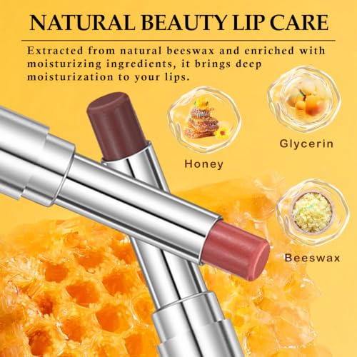 Honey Noir Lipstick Set - Moisturizing Lip Color, 2 Shades