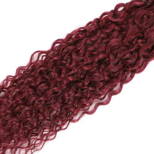 Burgundy Bundle 99J Water Wave Human Hair Bundles Brazilian Wine Red Virgin Hair Red Wet And Wavy Hair Weave 3 Bundles 16 18 20 Inch 99J Burgundy Bundle