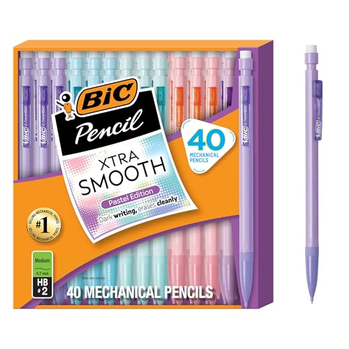 BIC Xtra-Smooth Mechanical Pencils 0.7mm, 40-Count Bulk Pack