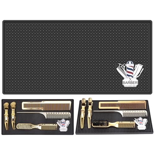 Barber Mat Non-Slip Silicone 12x6 for Clippers