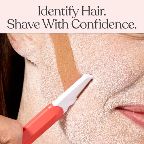 Dermaplaning Kit for Women with Hair Identifier Spray & Razor - Facial Exfoliation System