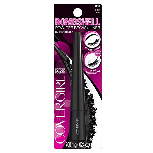 COVERGIRL Bombshell Pow-Der Brow & Liner Powder Black