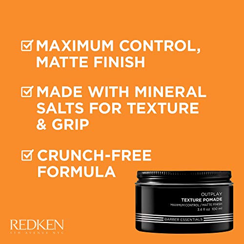 Redken Brews Texture Pomade – Maximum Hold Matte Finish