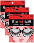 L.A. COLORS 3D Faux Mink Lashes Andie - Pack of 3